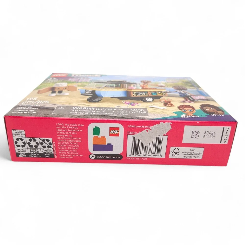 LEGO 42606‎ Friends Mobile Bakery Food Cart Building Toy Set Croissant Man